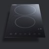 Summit 12" Wide 230V 2-Burner Radiant Cooktop CR2B23T3B